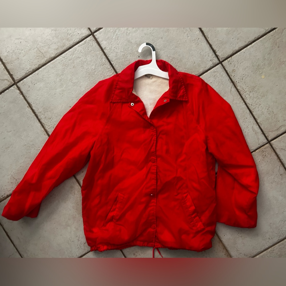 Vintage Sears Bold Red Women's Puffer Coat